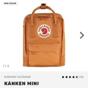 Rust mini Fjallraven Kanken backpack